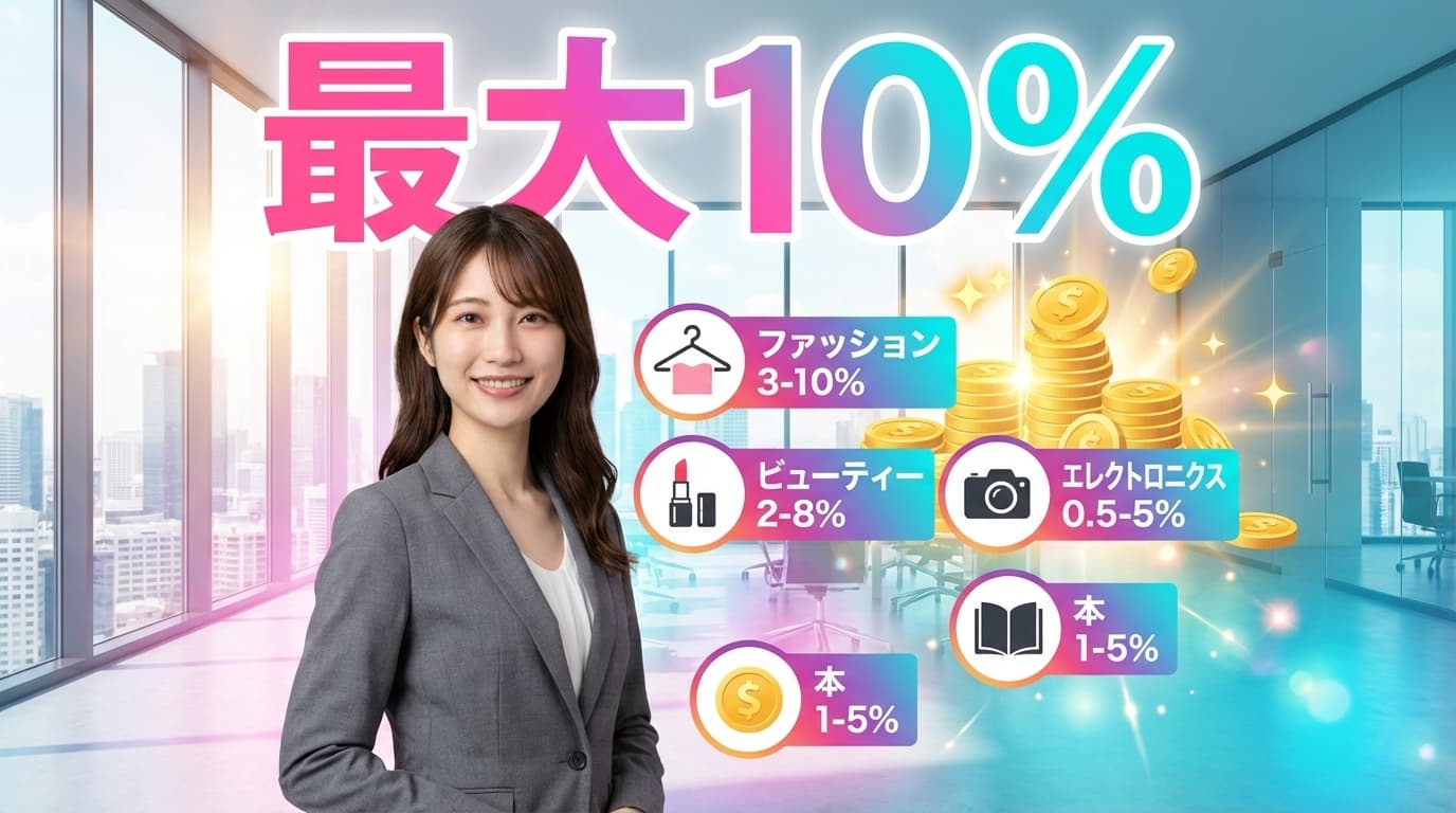 Amazonアソシエイト報酬の仕組み - カテゴリ別最大10%