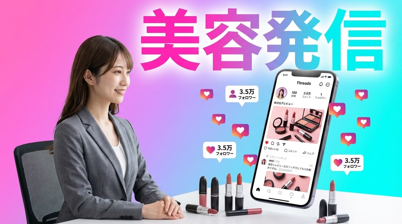 ThreadPostで美容発信してMACインフルエンサーで案件獲得