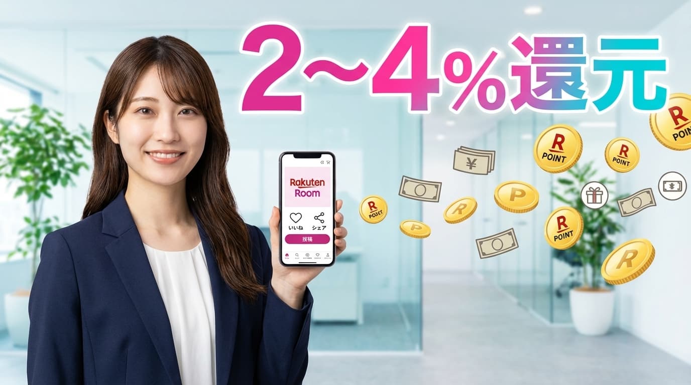 楽天ROOM報酬の仕組み - 2〜4%還元