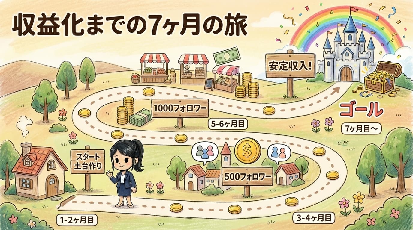 7ヶ月の収益化への旅 - RPGマップ風